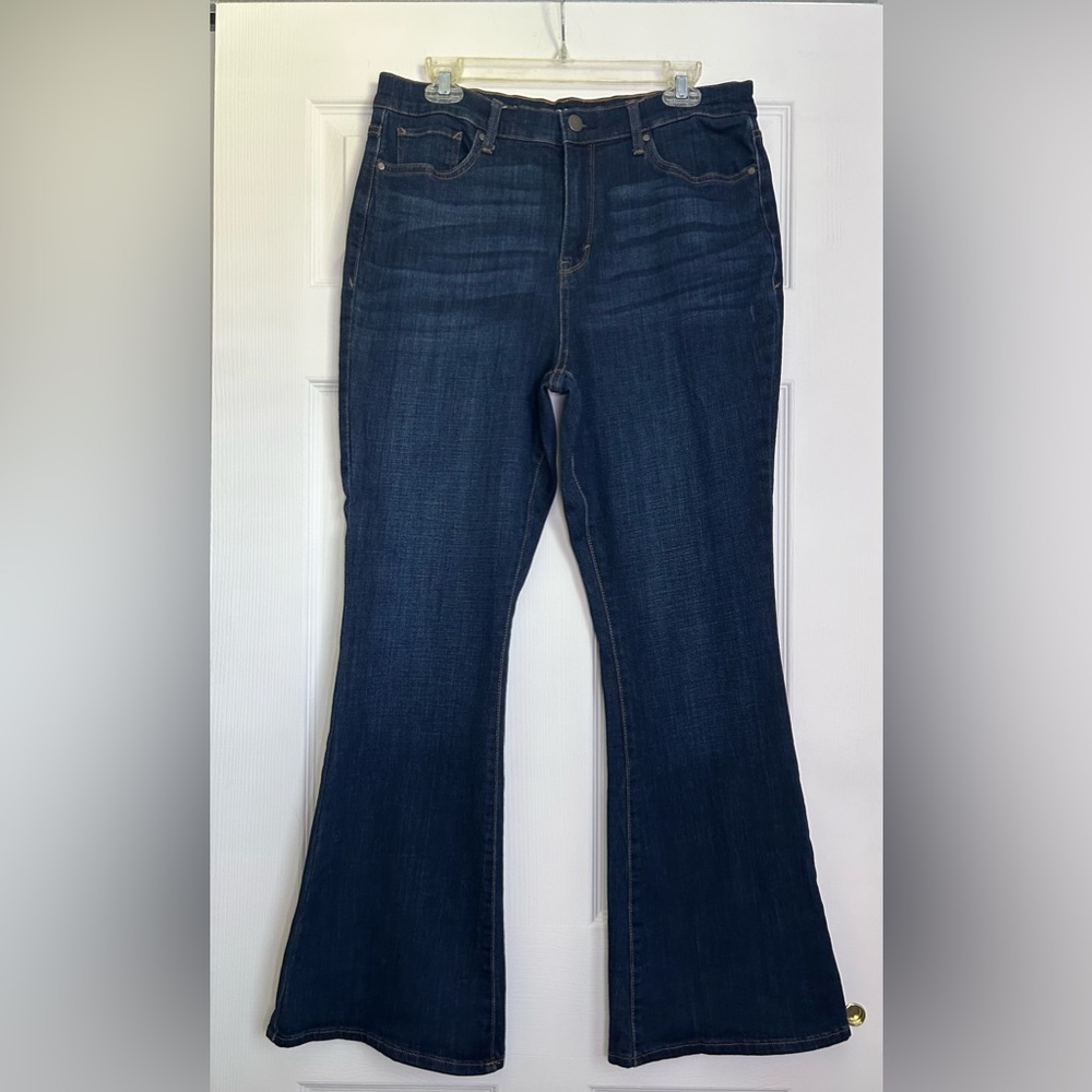 a.n.a Dark Blue Flare Women's Jeans